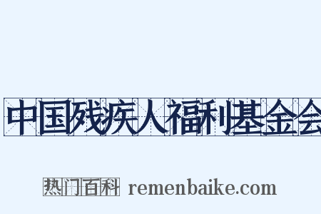 中国残疾人福利基金会是什么意思的图片